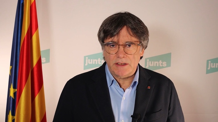 Carles Puigdemont, en una comparecencia anterior.