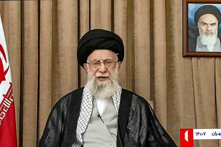 Ali Jamenei, durante su discurso del jueves.