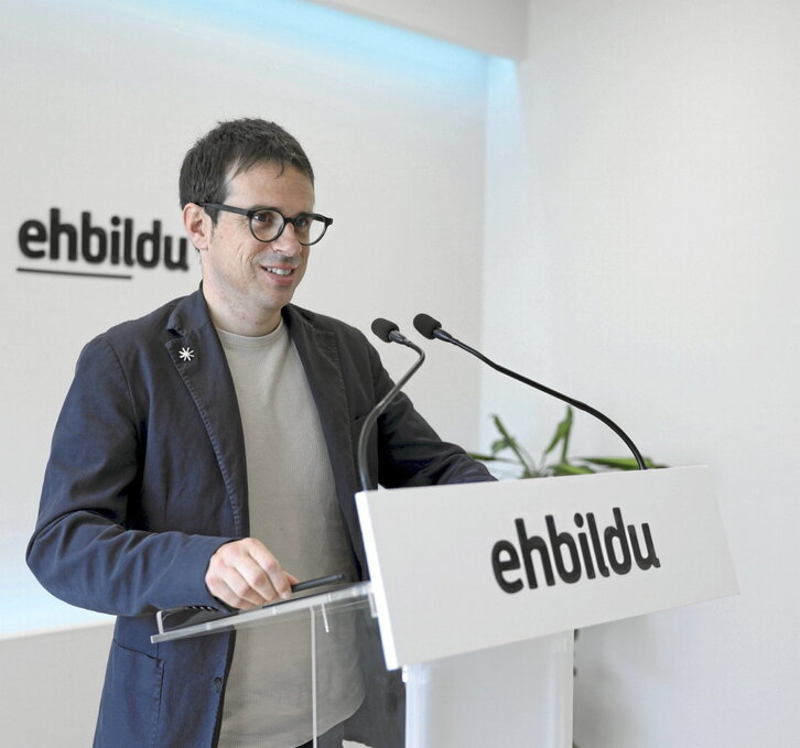 Rueda de prensa de Pello Otxandiano sobre el proceso del Pacto de Salud.