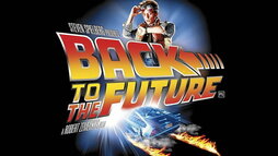 Póster de «Regreso al futuro», la icónica película de 1985,  dirigida por Zemeckis, producida por Spielberg y protagonizada por Michael J. Fox.