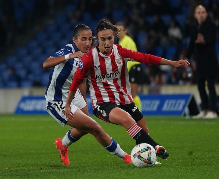 Nahikari Garcia, Athleticeko elastikoarekin Realaren aurka.