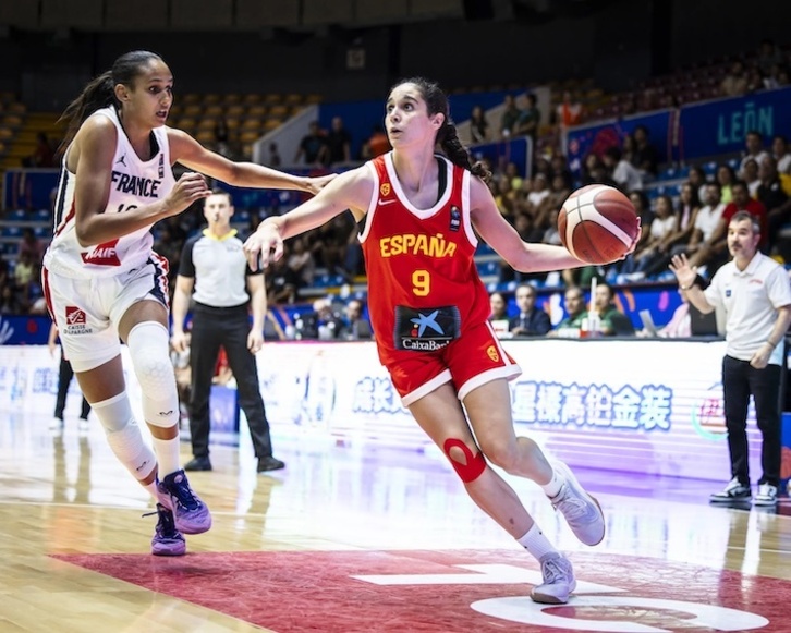 Mireya Sanz, el último fichaje de Kutxabank Araski, en el mundial u17 del año pasado.