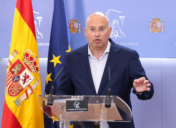 Miguel Tellado es el encargado de sondear entre los socios de investidura de Sánchez si le siguen apoyando.