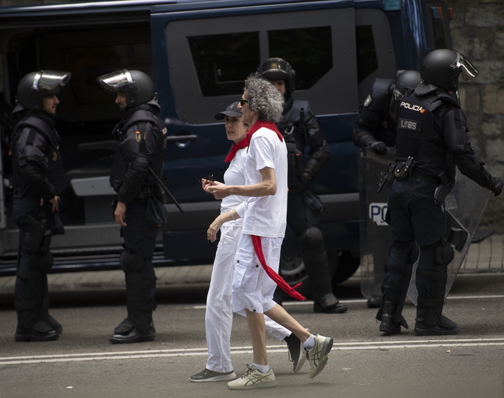Nuevo despliegue de la Policía española en Sanfermines.