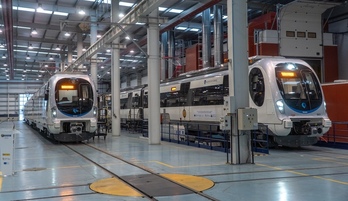 Talleres de Euskotren en Araso.