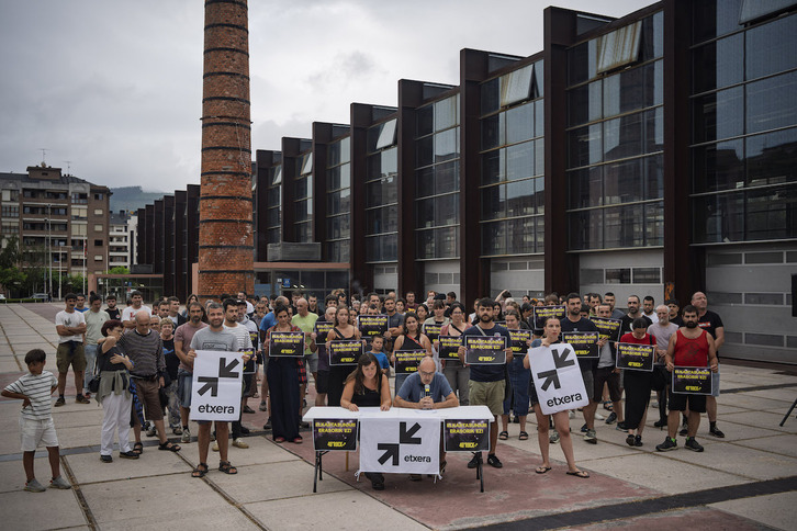 Concentración celebrada este miércoles en Durango. 