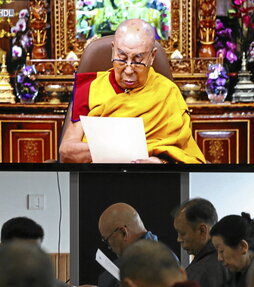 Dalai-lamaren agerraldia.