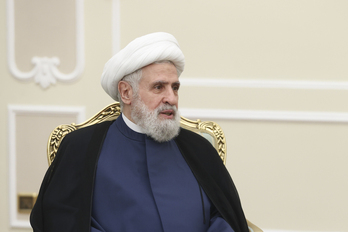 Imagen de archivo de Naim Qassem, secretario general de Hizbulá.