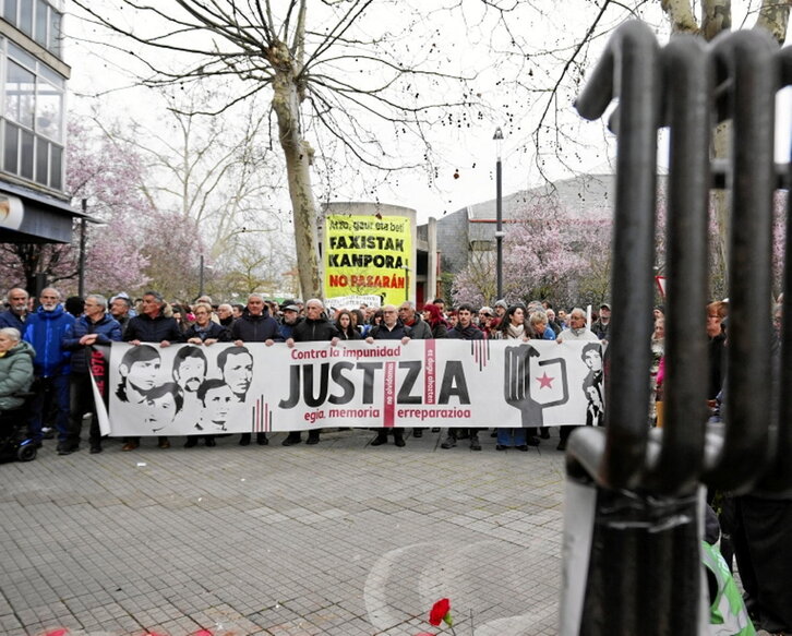 Homenaje en Zaramaga el pasado 3 de marzo.