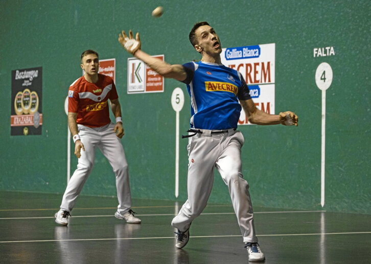 Javier Zabala y Jon Ander Peña, en un partido anterior.
