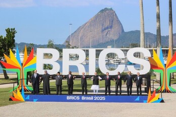 Reunión de los BRICS en Rio de Janeiro.