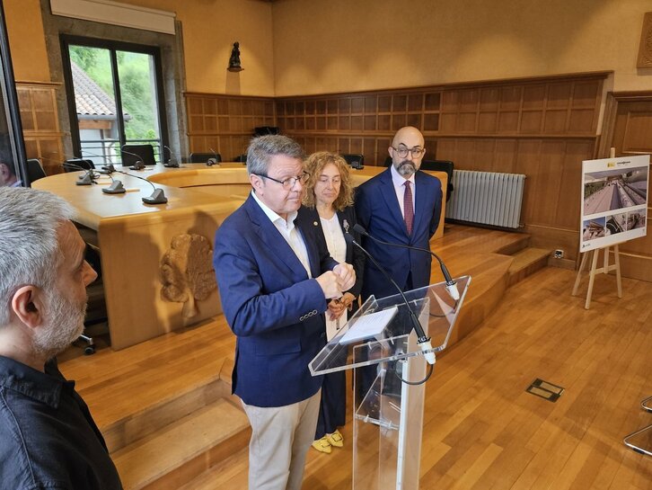 José Antonio Santano, en el acto que se ha desarrollado en Astigarraga.