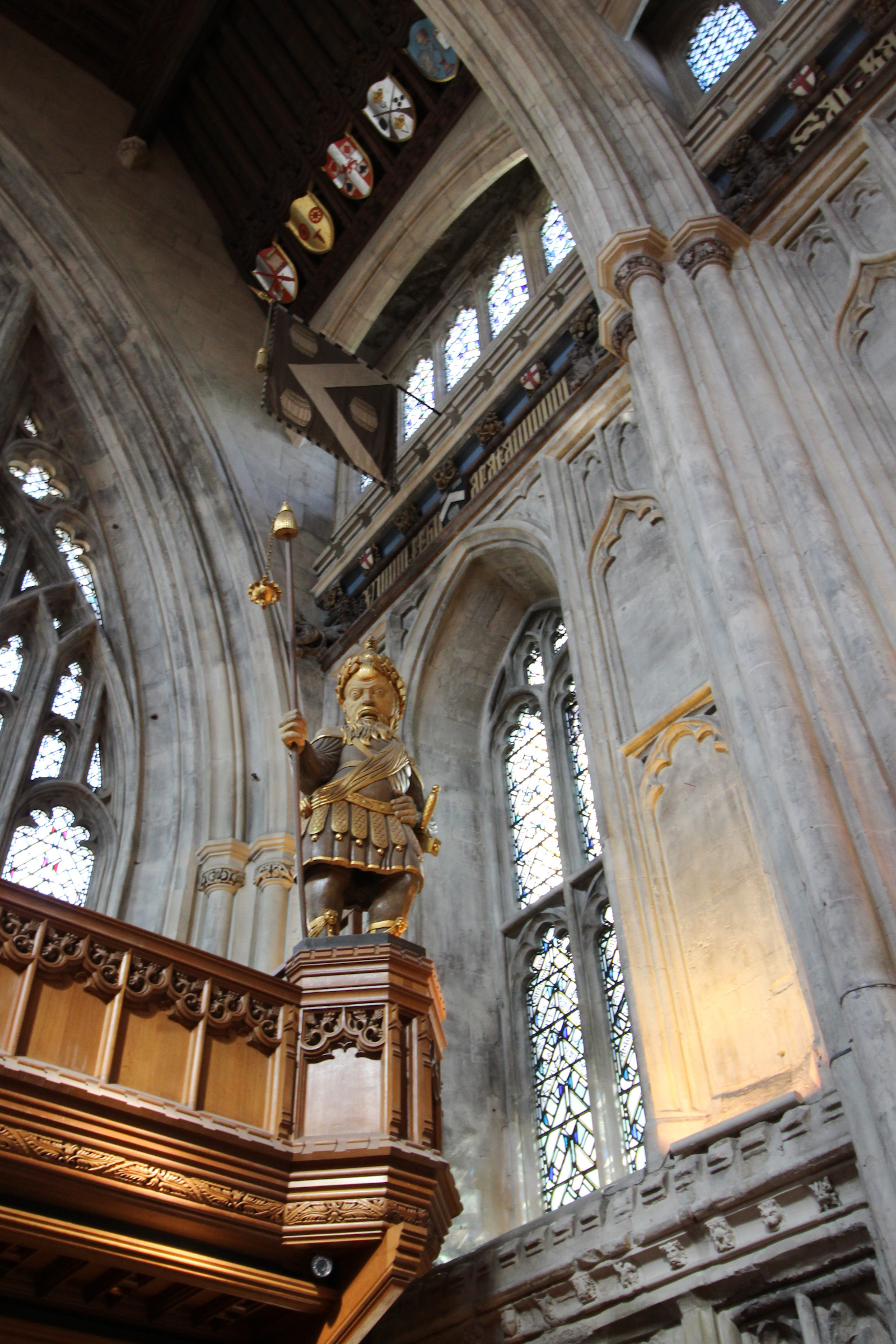 Talla de los gigantes londinenses Gog y Magog al que alude el cronista inglés. (LONDON CITY HALL)