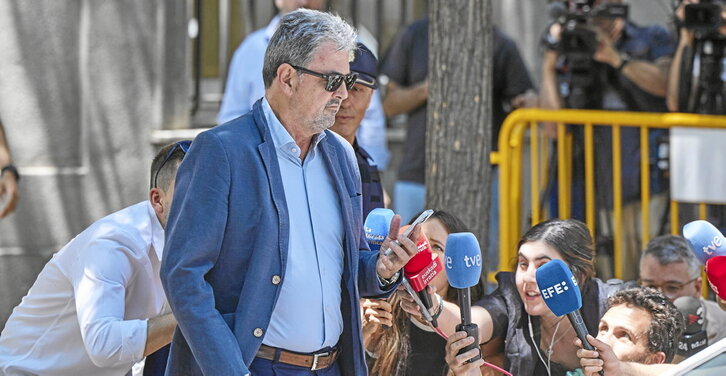 Antxon Alonso, a su salida del Tribunal Suprem.
