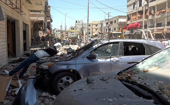 Imagen de uno de los últimos ataques israelíes contra Líbano, en Nabatieh.
