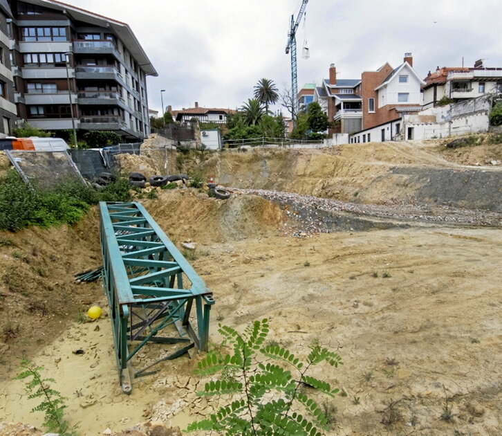 Solar que ocupaba el palacete.