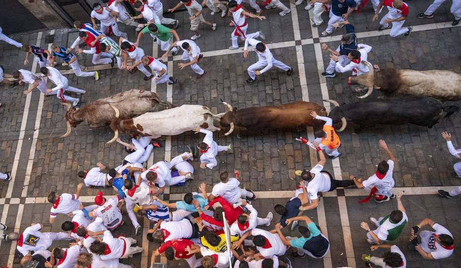 Manada estirada por Estafeta.