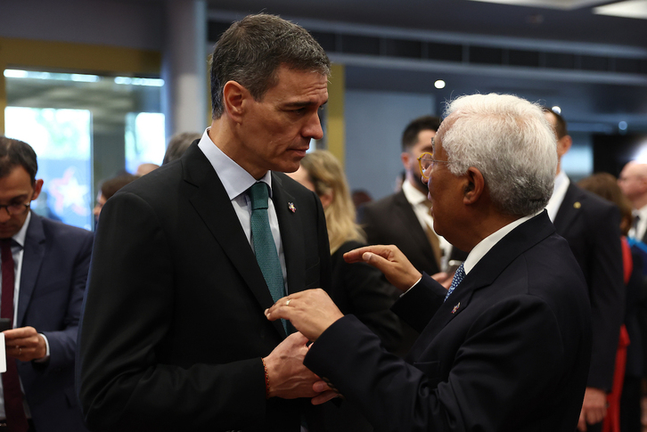 Sánchez y Costa conversan en un encuentro el pasado mayo en Albania, ya con el expresidente portugués al frente del Consejo Europeo.