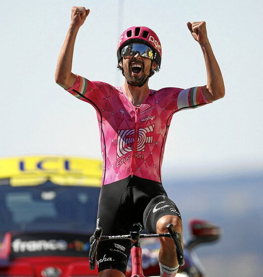 Ben Healyk pozaren pozez bukatu zuen etapa.