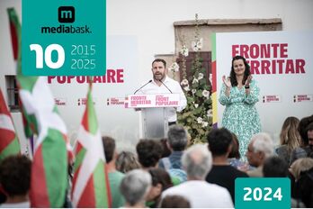 L'élection de Peio Dufau (EH Bai - NFP) a été suivie d'une explosion de joie à Ciboure.