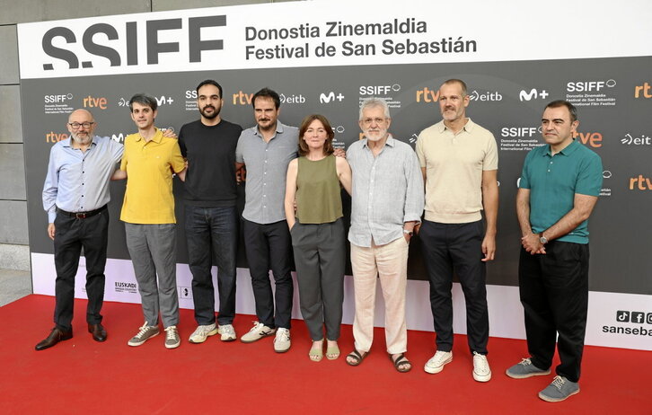 José Luis Rebordinos posó con el equipo de «Maspalomas».