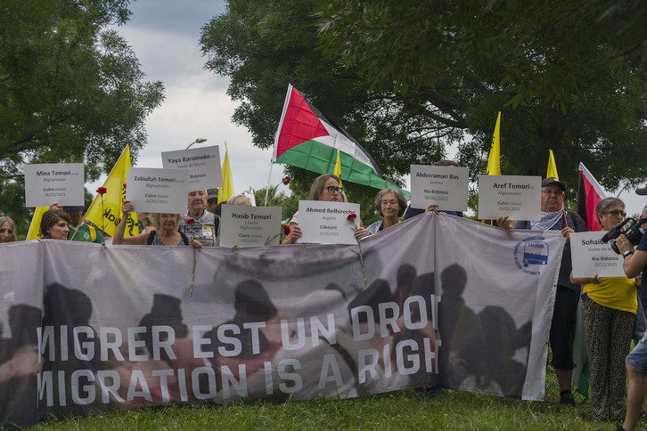 La Caravana Mugak Zabalduz ha partido este sábado de Irun.