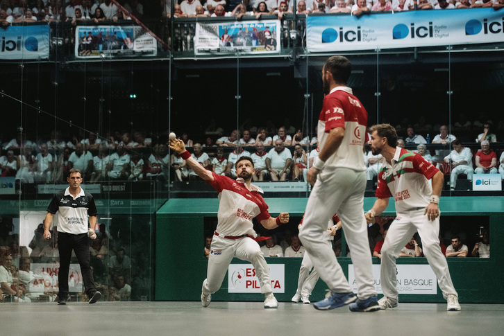 Mathieu Ospital eta Peio Larralde Masters txapelketako irabazle izan ziren partida zirraragarri baten ondoren.