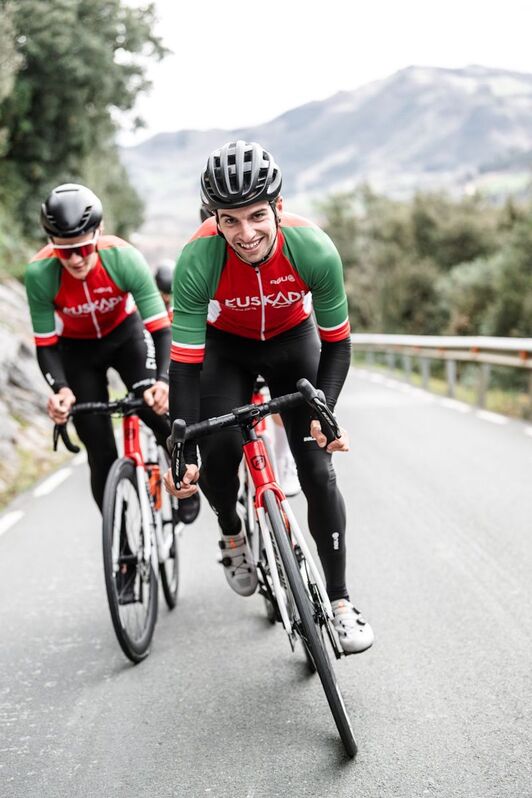 Aimar Galdos, aurtengo lasterketa batean lehiatzen. 