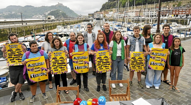 Aste Nagusi Pirataren aurkezpena, atzo Donostian.