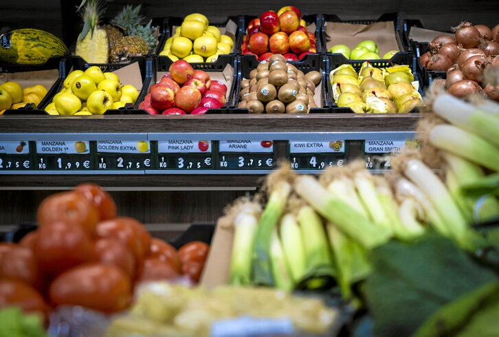 Elikagaien garestitzeak ekarri du KPIaren gorakada Araba, Bizkai eta Gipuzkoan.