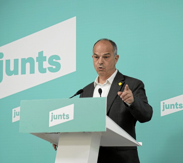 Jordi Turull, JxCat alderdiko idazkari nagusiaren artxiboko argazkia.