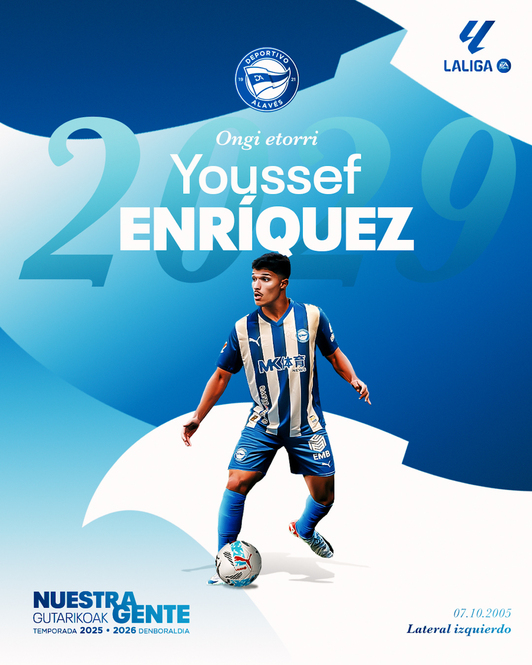 Youssef Enríquez ya es jugador del Alavés.