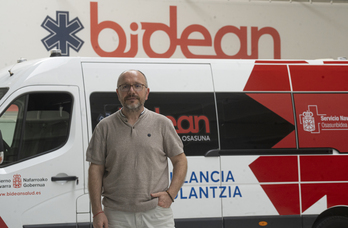 Alberto Lafuente, en la sede central de Bidean, en el Polígono Comarca I. 