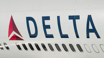 Logotipo de la compañía aérea estadounidense Delta Air Lines