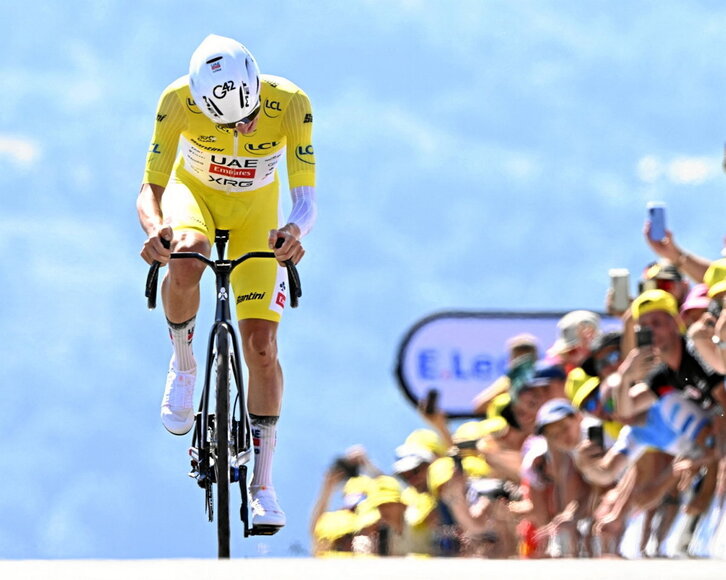 Pogacar volvió a dejar claro que el mandamás del Tour es él.