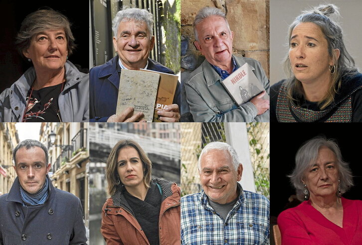 Itzulera literarioko protagonista batzuk.