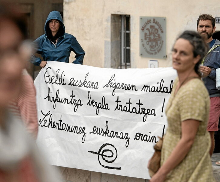 EHEren elkarretaratzea, atzo, Baionan.