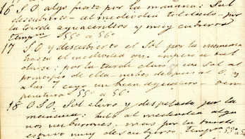 Manuel Llagunok idatzitako koadernoaren zati bat.