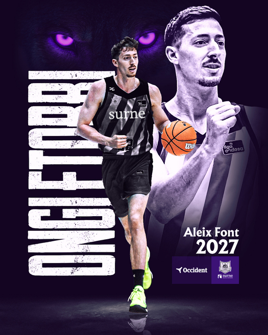 Aleix Font permitirá mejorar las rotaciones en Surne Bilbao Basket.