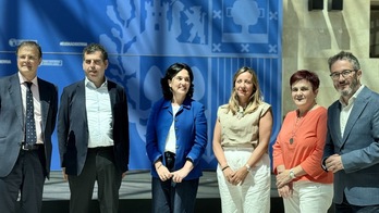 Los nuevos cargos del Departamento de Salud, con el consejero Alberto Martínez.