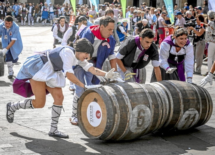 Dura pugna por coger la primera posición.