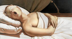 «Slumber», de Anna Weyant, que puede visitarse en el Museo Thyssen de Madrid.