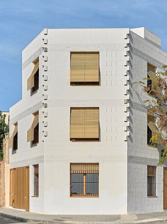 Envolvente exterior de las once viviendas públicas.