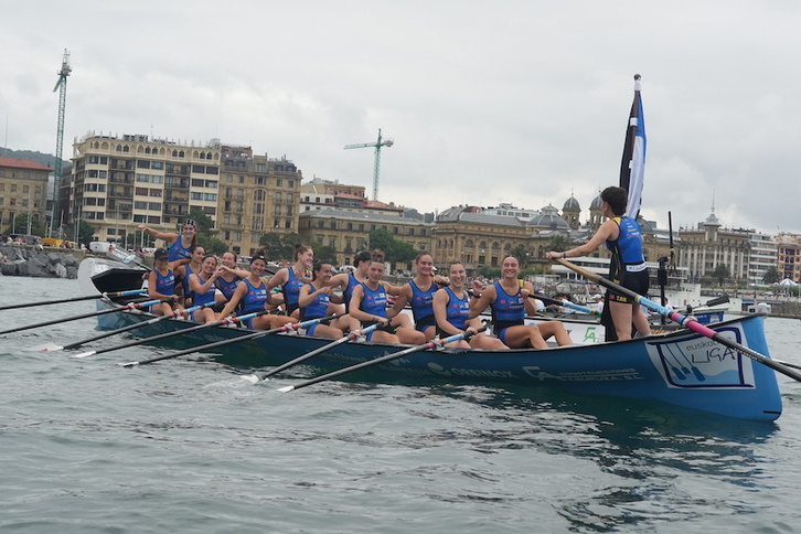 Tolosaldearen artxiboko irudia, aurtengo Euskotren Ligan Donostian irabazi eta gero.