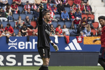 Sergio Herrera, jerarquía y carisma para la portería de Osasuna.