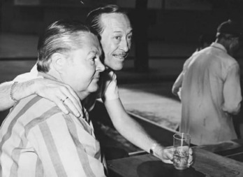 Roberto Goienetxe, eskuinean, bera bezala tangoaren historia den Anibal Troilorekin batera.. 