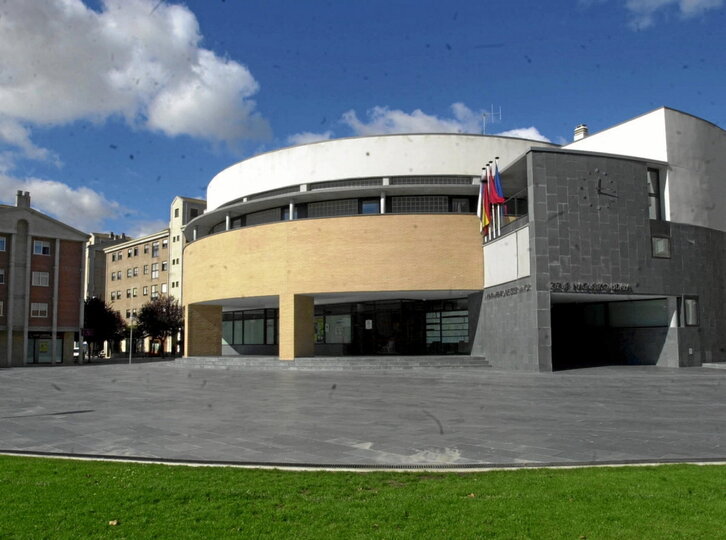 La plaza del Ayuntamiento de Zizur Nagusia.