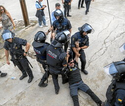 Imagen de archivo de una actuación de los Mossos d’Esquadra.