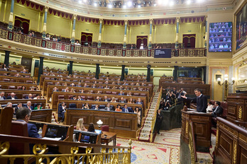Pedro Sánchez comparece en el Congreso para dar explicaciones sobre el ‘caso Koldo’.