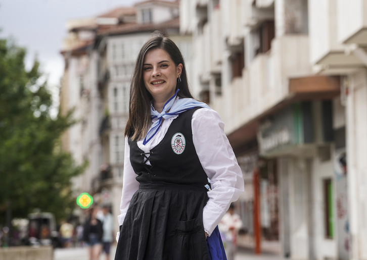 Iratxe Bermejo salió por primera vez en una cuadrilla a los catorce años.